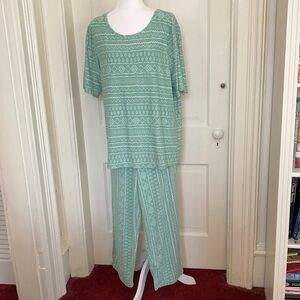 Stan Herman, silky soft knit pajamas, side pockets